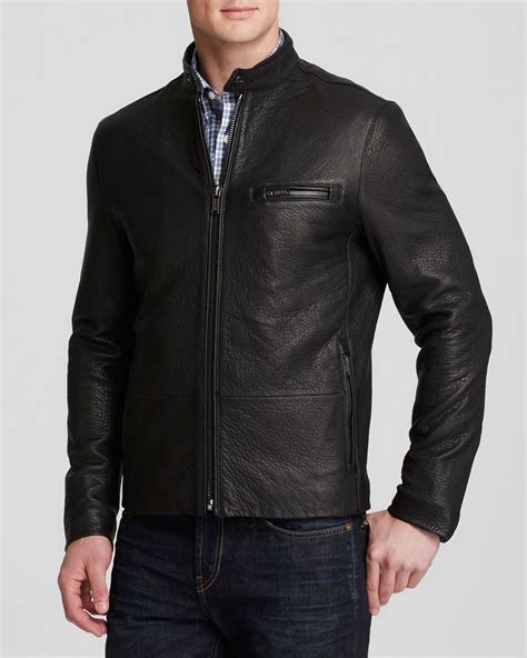 michael kors mens racer jacket|micheal kors leather jacket.